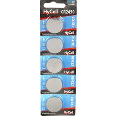 Cr2450 3v knappcellsbatteri Hycell CR2450 Compatible 5-pack