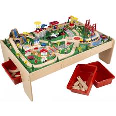 Wooden Toys Toy Vehicles Kidkraft Waterfall Mountain Train Set & Table