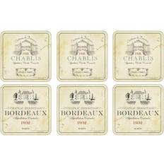 Pimpernel Vin De France Coaster 6pcs