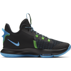 Nike LeBron Witness 5 Black Light Blue Fury Men's