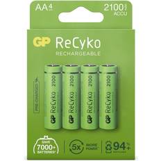 Kaukosäätimen paristo - Paristot Akut ja Laturit GP Batteries ReCyko Rechargeable AA 2100mAh 4-pack