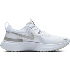 Midfoot Support Bridge Running Shoes Nike React Miler W - White/Pure Platinum/Metallic Silver