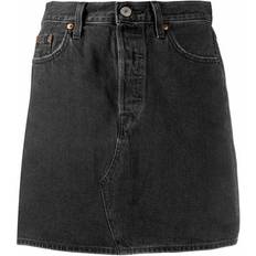 Jeansröcke - XXS Levi's High Rise Deconstructed Skirt - Regular Programming/Black