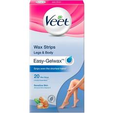 Scrub Ontharingsproducten Veet Easy Gel Wax Strips Sensitive Skin