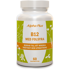 B12 folsyra Alpha Plus B12 med Folsyra 60 st