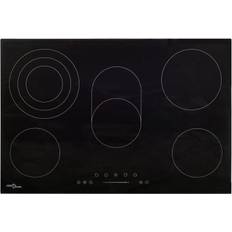 90 cm - Plaque en Céramique Plaques de cuisson encastrables vidaXL Céramique 5 Brêleurs Contríle Tactile 90 cm 8500 W