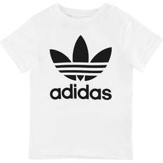 Adidas Girls T-shirts Children's Clothing Adidas Junior Trefoil T-shirt - White/Black (DV2904)