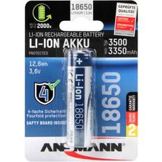 Batteries et Chargeurs Ansmann 18650 12.60 Wh Pile rechargeable spéciale 18650 Li-Ion 3.7 V 3500 mAh