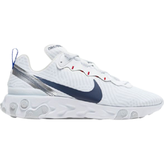 Nike React Element 55 M - White/Bright Blue/University Red/Midnight Navy