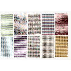 Rhinestone Stickers 4-6mm 10 sheets