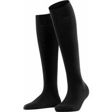 Falke Soft Merino Wool Blend Knee-High Socks - Black