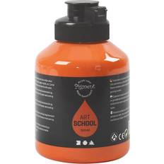 Orange Akrylfärger Art School Semi Gloss Orange 500ml
