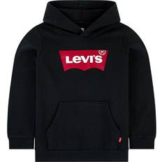 Batwing Screenprint Hoodie - Black