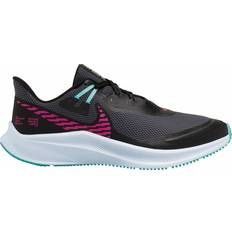 NIKE Quest 3 Shield W - Black/Obsidian Mist/Aurora Green/Fire Pink