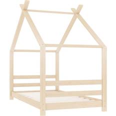 Beige Lettini per bambini vidaXL Bed Frame 31.5x63"