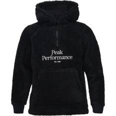 Peak performance original pile Barnkläder Peak Performance Junior Original Pile Half Zip Hood - Black (G66787020-050)