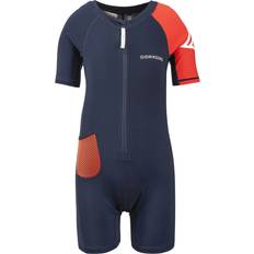 Niño Trajes de protección UV Didriksons Reef Kids Swimsuit Blue Unisex Natación Azul