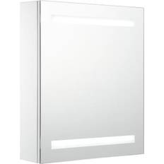 vidaXL Armoire De Salle De Bain À Miroir LED 50x13.5x60 cm