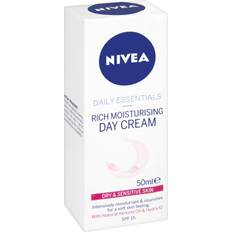 Nivea UVB Protection Facial Skincare Nivea Daily Essentials Rich Moisturising Day Cream SPF15 50ml