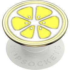 Guld Hållare för mobila enheter Popsockets Enamel Lemon Slice Yellow