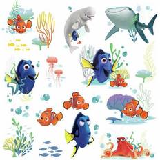 Disney Väggdekor Barnrum RoomMates Disney Pixar Finding Dory Peel & Stick Wall Decals