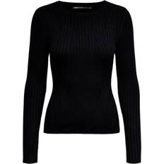 Only Long Sleeved Rib Pullover - Black