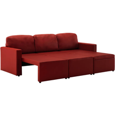 VidaXL Schwarz Sofas vidaXL 288797 Sofa 216cm 3-Sitzer