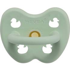 Hevea Soins Bébé Hevea planet Tétine ronde en caoutchouc Canards 0 à 3 mois Mint