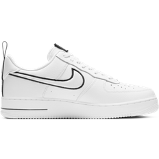 Nike Air Force 1 Low - White/Black Outline Swoosh