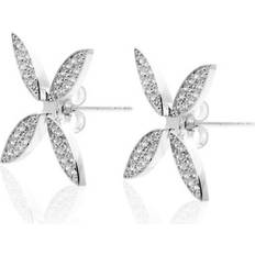 Gynning Jewelry Smycken Gynning Jewelry Sparkling Ellipse Earrings - Silver