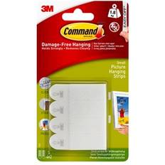 Hvite Bildekroker 3M Command Small 4-pack Bildekrok 4st