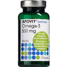 Apovit fiskeolie Apovit Omega-3 500mg 120 stk