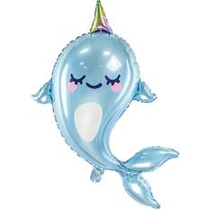 Helium til ballons PartyDeco Foil Ballons Narwhal