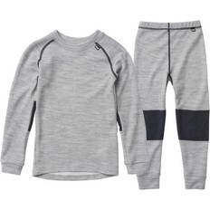 Helly Hansen Completo Base Layer Hh Lifa Merino Bambino - Grey Melang Grigio