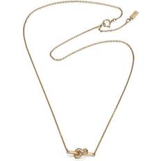 Efva Attling Love Knot & Stars Necklace - Gold/Diamonds