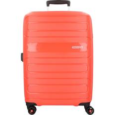 Naranja Maletas American Tourister Mala/trolley De Viagem Grande 4 Rodas Spinner 77 cm Sunside Sunset Red