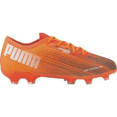 Orange Chaussures de football Puma Ultra 2.1 FG/AG Junior Orange/Black