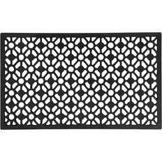 Svarta Dörrmattor Dixie Circle Svart 45x75cm