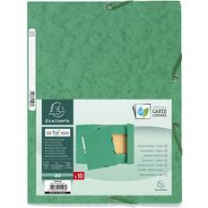 Rouge Classeurs Exacompta 3 Flap Folder 400G A4