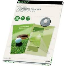 Leitz iLAM Premium Laminating Pouches with UDT A3 80 Microns 100pcs Crystal Clear