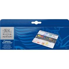 Winsor & Newton Akvarellmaling Winsor & Newton Cotman Water Colours Blue Box 12 Half Pan