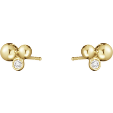 Moonlight Grapes Earrings - Gold/Diamonds