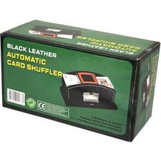 Kortblandare - Tillbehör för sällskapsspel Black Leather Automatic Card Shuffler