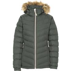 Trespass Women Jackets Trespass Nadina Women's Padded Hooded Casual Jacket - Olive