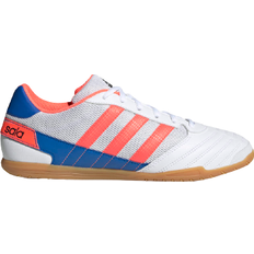 Adidas Cuero Sintético Botas de fútbol Adidas Super Sala M - Cloud White/Signal Coral/Glow Blue