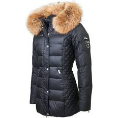 Ægte pels Jakker RockandBlue Beam Mid Jacket - Black/Natural (Real Fur)