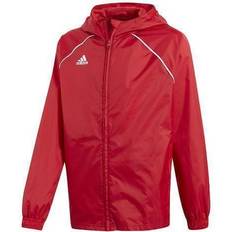 Nylon Regenjacken Adidas Kid's Core 18 Rain Jacket - Power Red/White (CV3743)