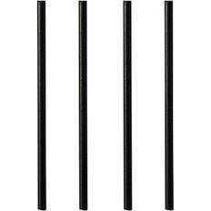 Papstar Pure Cocktail Straws Black 500-pack