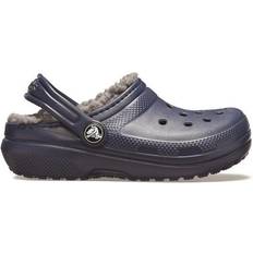 Crocs Kid's Classic Lined Clog - Navy/Charcoal(203506)