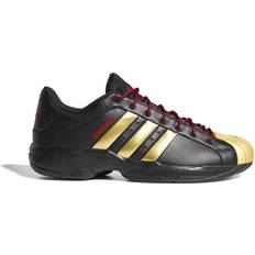 Gold Basketball Shoes adidas Pro Model 2G Low - Core Black/Gold Metallic/Scarlet